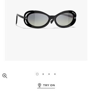 CHANEL Camellia Oval Sunglasses 2023